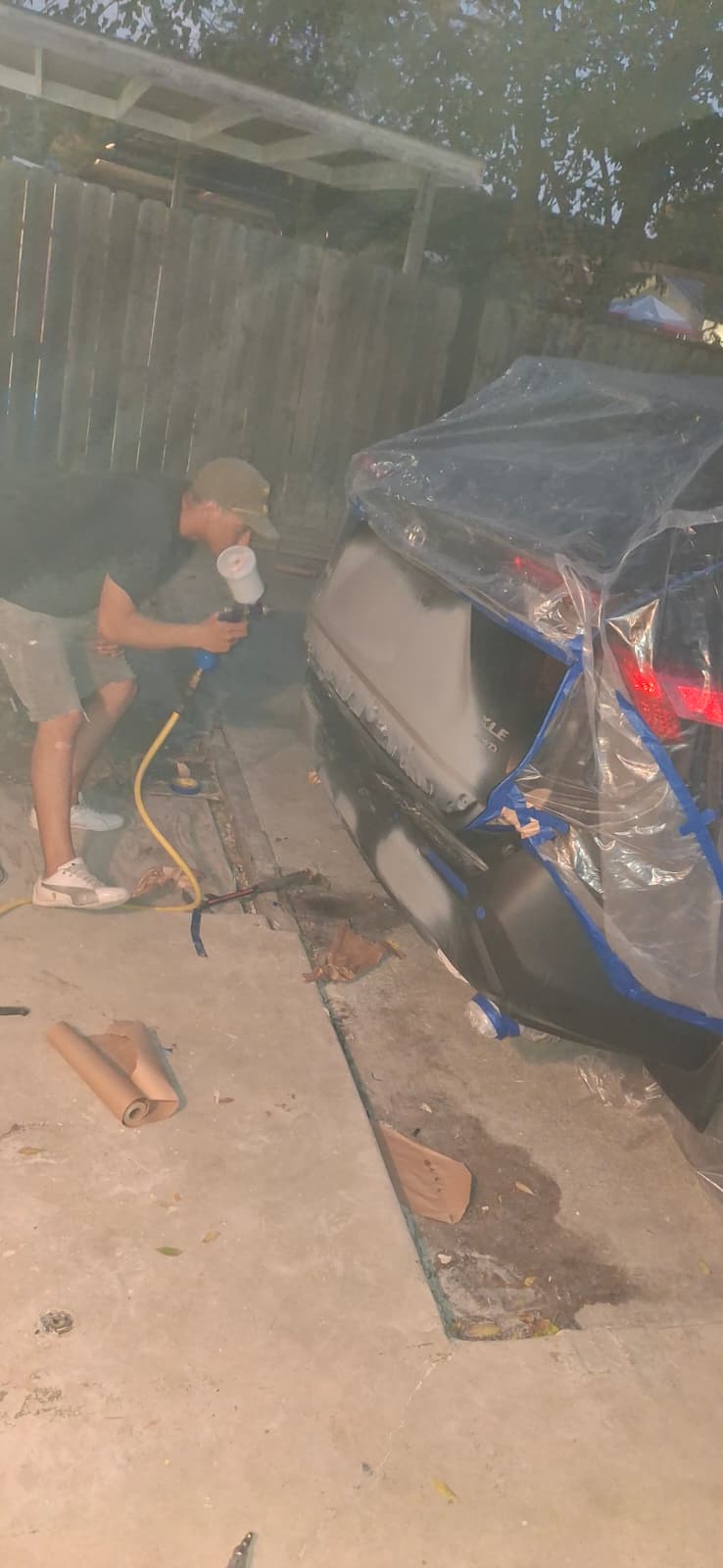 Pintura personalizada con vinilo