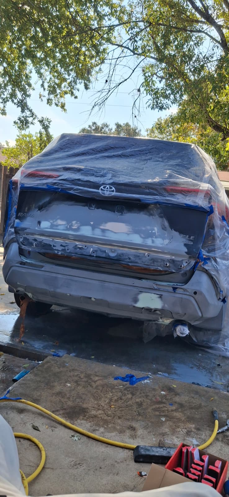 Pintura completa en SUV blanco